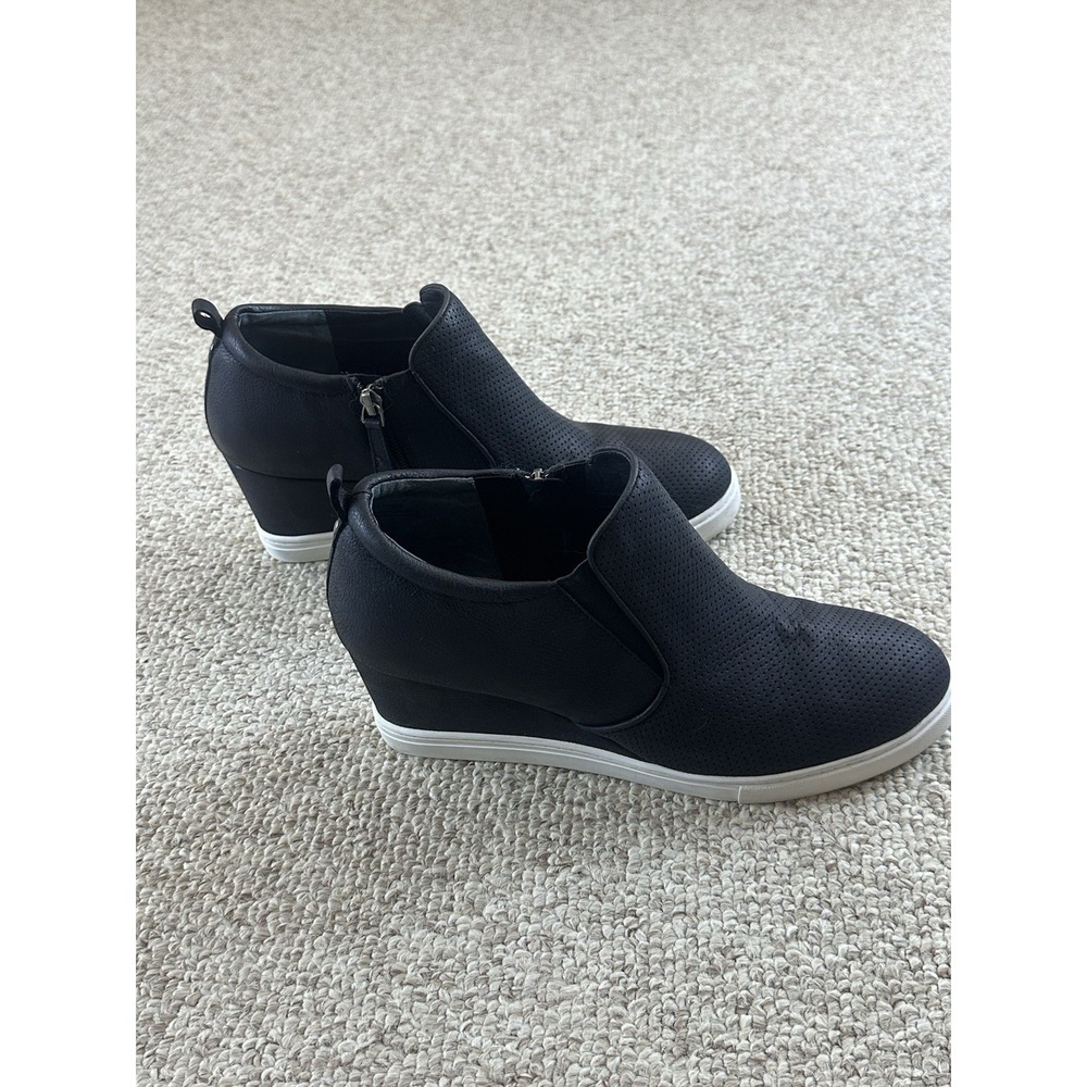 Calson Allie Wedge Ankle High Boots Women's Size 10M Black Bootie Sneaker